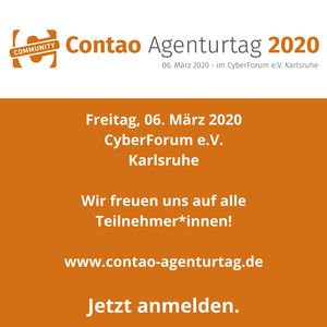 Wir freuen uns sehr, dass der Core-Entwickler Yanick Witschi zum #Contao Agenturtag kommt!